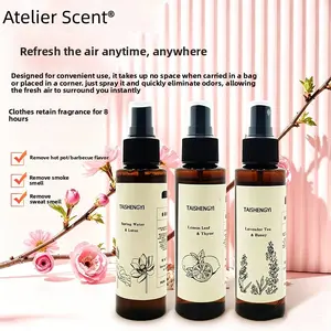 Lemon Lavender Alcohol-Free Fragrance Spray, Odor Eliminator for Clothes, Multi-Scent Universal Perfume Spray, Fresh Scent for All Surfaces