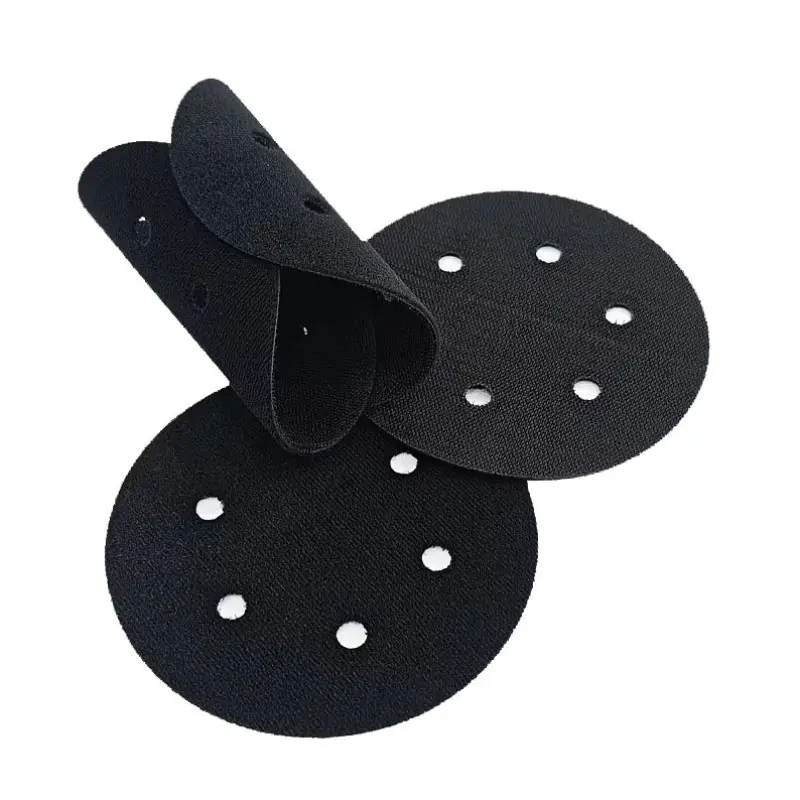 4-Piece Protective Pads, 6-Inch 6-Hole Ultra-Thin Surface Protection Interface Pads, Sponge Buffer Pads for Sanding Mats and Hook-Style Sanding Discs