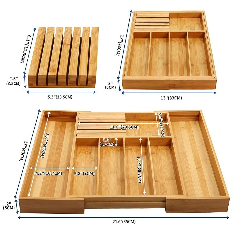 A Wooden Storage Box for Utensils, Including a Knife, Fork, Chopsticks, And Spoon, Designed As a Built-In Drawer for a Japanese-Style Kitchen Cabinet
