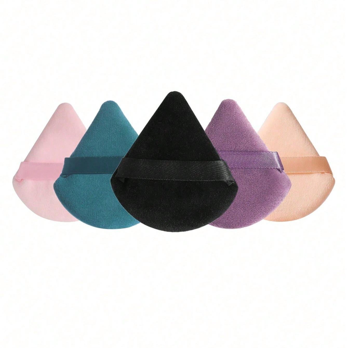 Soft Triangle Makeup Sponges Set, 5/10/15/20/25pcs Cosmetic Puffs Powder Puff for Face Application, Ideal for Flawless Foundation Coverage