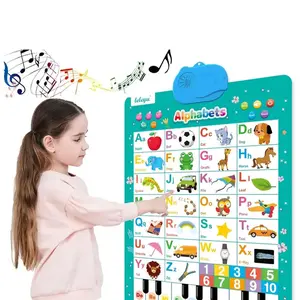 Interactive Alphabet and Number Learning Poster for Kids, Talking Abc and 123 Musical Educational Tool, Requires 3 Aa Batteries Not Included