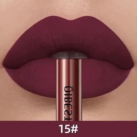Matte Velvet Lip Gloss, Long-Lasting Non-Stain Liquid Lipstick, Matte Finish Balm, Suitable for All Skin Types, Single Item Pack