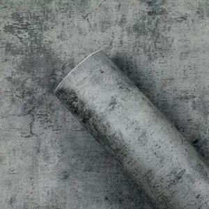 Concrete Wallpaper, 1 Count Peel & Stick Textured Wall Sticker, Modern Removable Self-Adhesive Interior Wall Mural for Bedroom, Living Room Home Deco