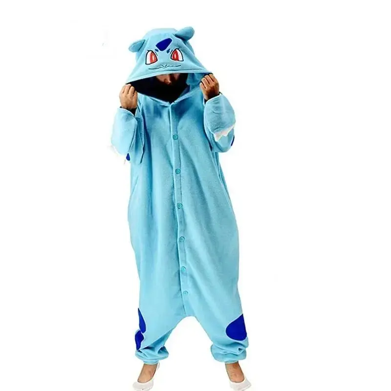 Snorlax Squirtle Psyduck Onesie Kigurumi Gengar Cosplay Costume Halloween Adult Anime Eevee Pajamas Pijama