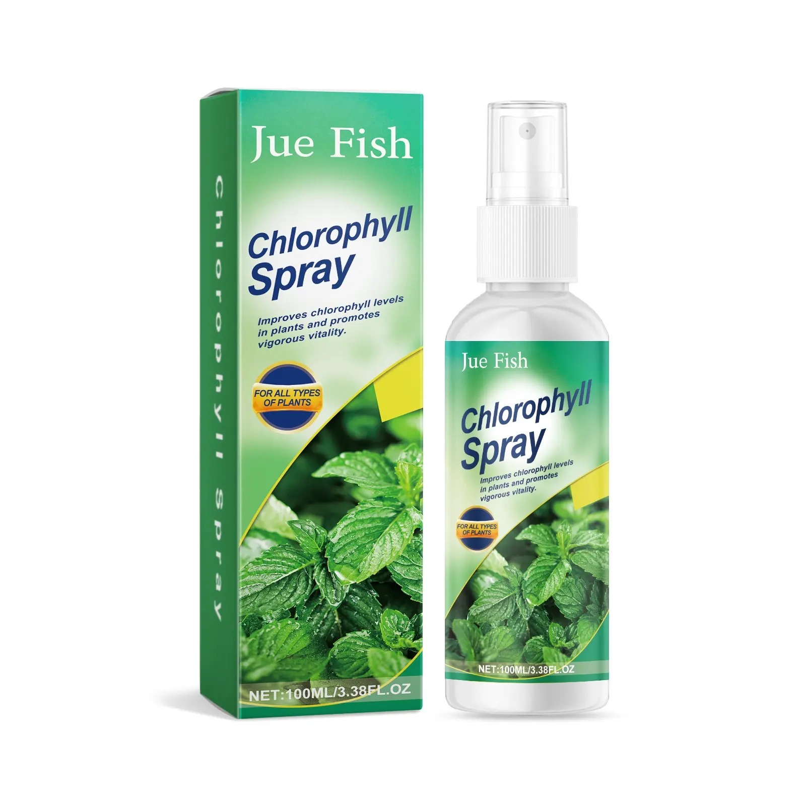 Jue-Fish Chlorophyll Spray for Flower Plants, Potted Plants, Vegetables, Leaves, Nitrogen Urea Nutrient Fertilizer, Plant Care Solution