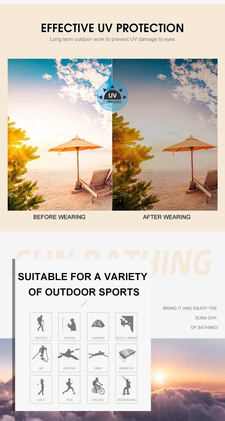 New Model ND Adjustable Zoom Sunglasses for Men, Round Frame, High-End Polarized Glasses for Driving