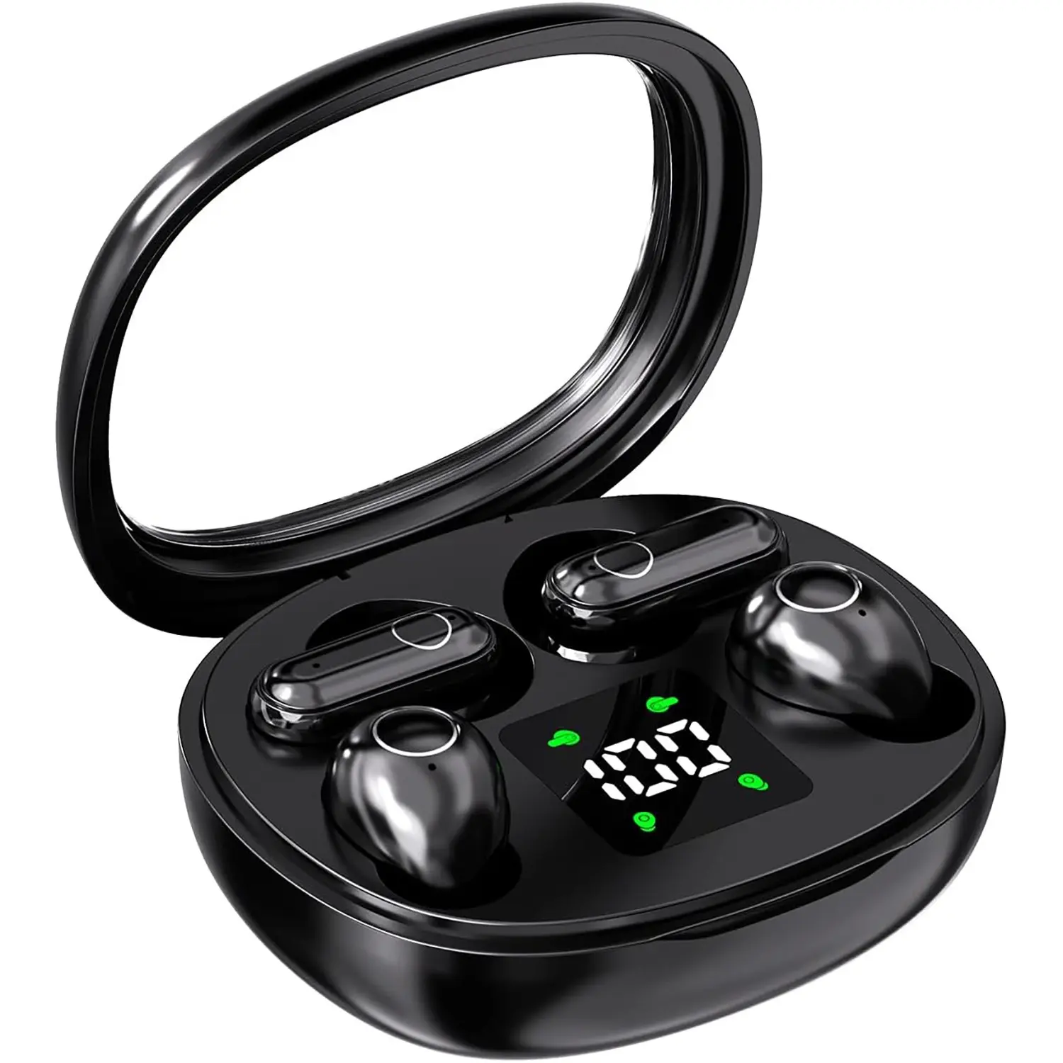 Wireless Bluetooth earphones, ultra-small invisible earphones, mini wireless sleep earphones, sports waterproof Bluetooth earphones, noise-canceling Bluetooth earphones, suitable for sleeping, exercising, and working