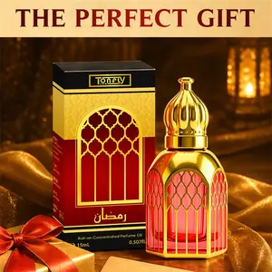 Tonfly Arabic Style Perfume 15ML, Non-Alcoholic Liquid Fragrance, Single Item, Non-Toxic, No Allergens, Ideal for Daily Use