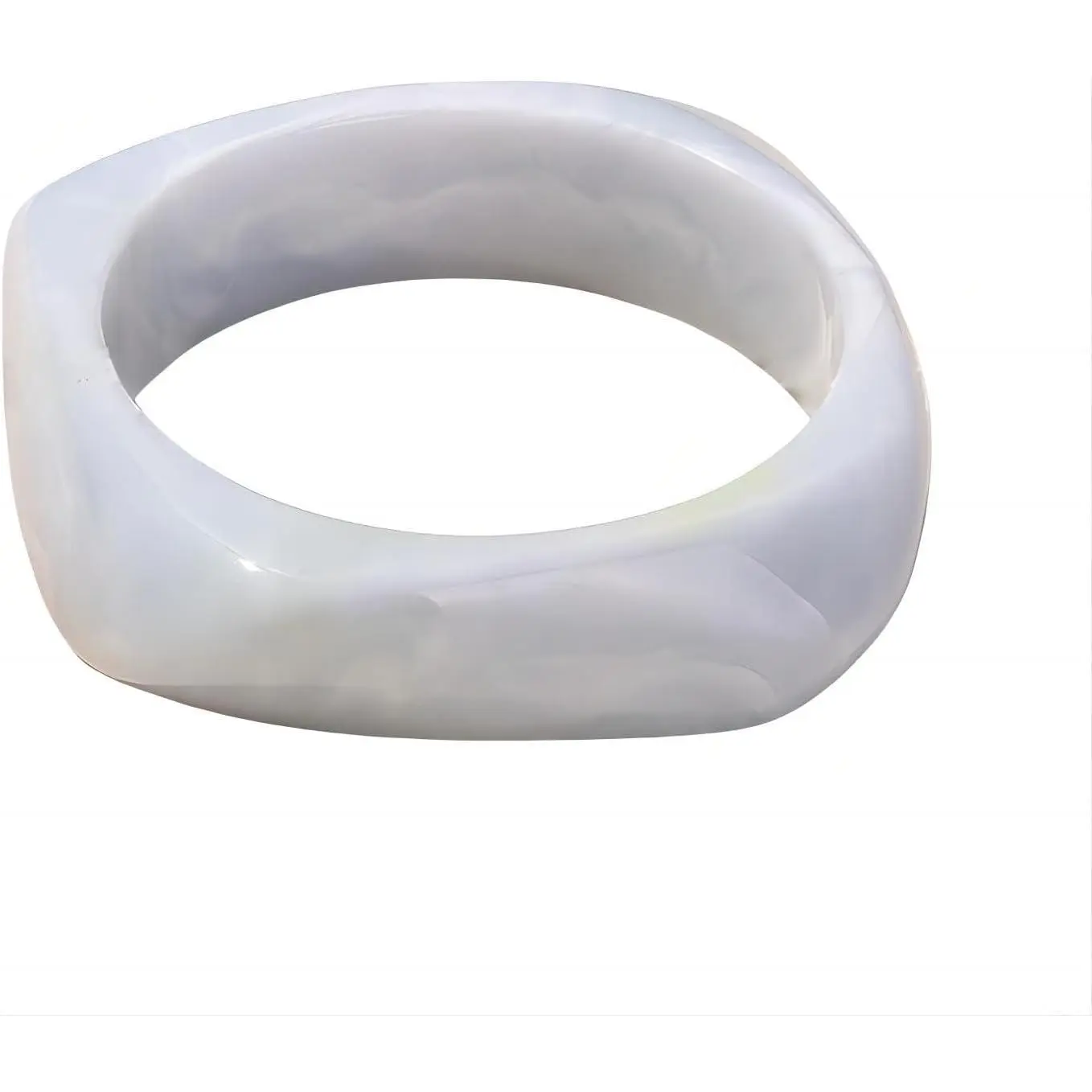 Multiple Color Square   Bangle for Women Simple Transparent  Chunky Thick Thin Wide Bracelet Irregular Geometric Plastic Wristbands Cuff Bracelet for Women Gifts