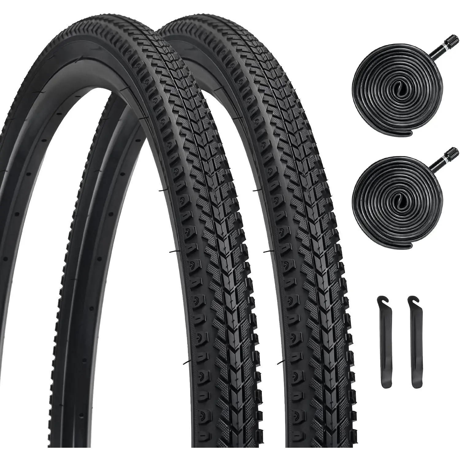 26X1.5 Bike Tire,YILUXING 2 Pack Replacement 26" Bicycle Tire with Tubes s for City Bike, Mountain Bike, MTB