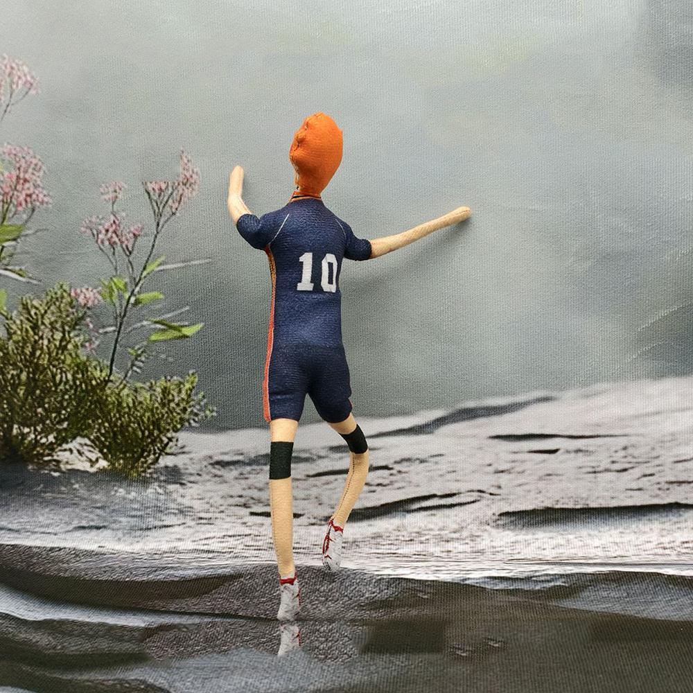 Anime Haikyuu Hinata Shoyo Kozume Kenma Cosplay Keychain Plush Cotton Doll Slender Twistable Shape Room Decoration Festival Gift