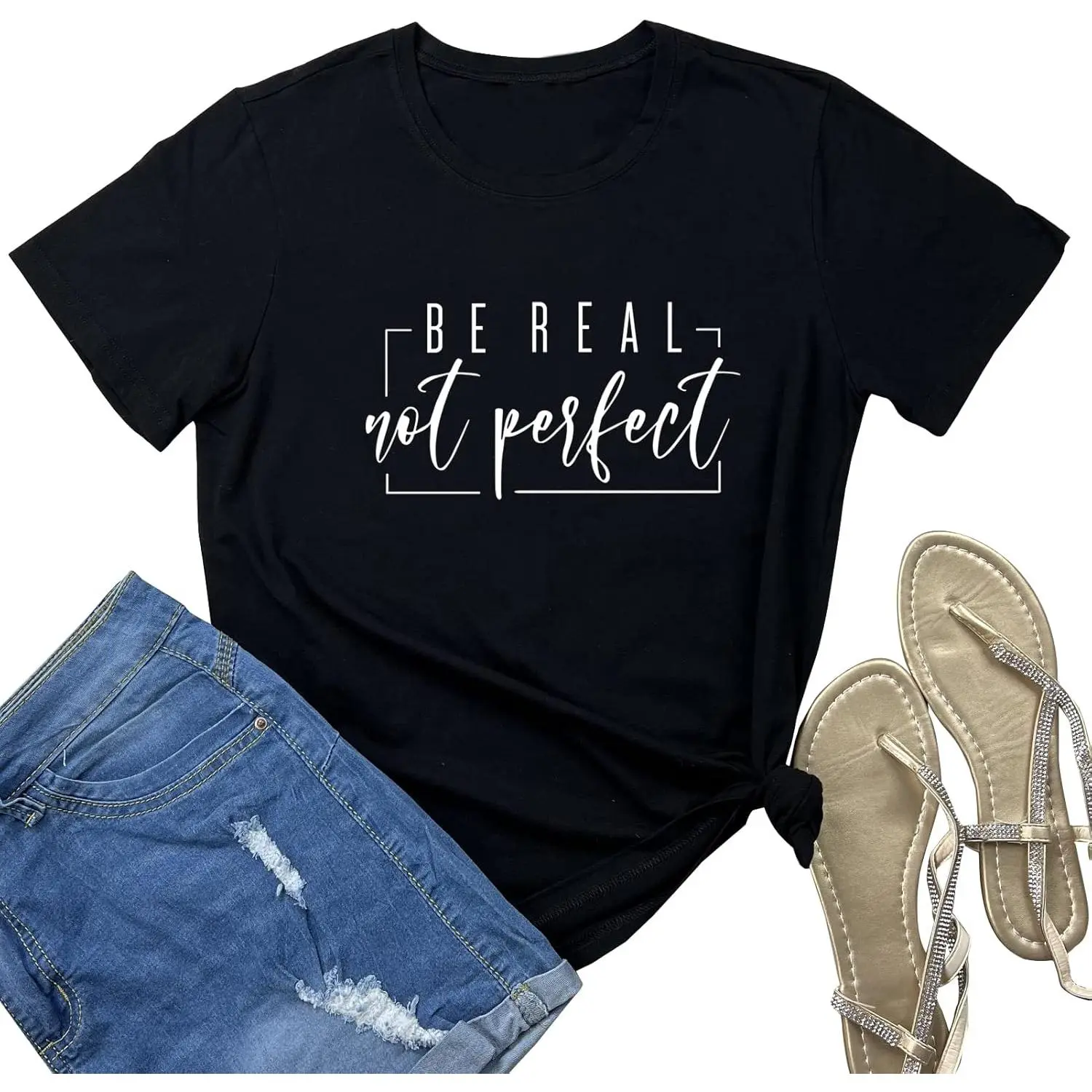 Authenticity Over Perfection T-Shirt - Be Real Motivational Tee