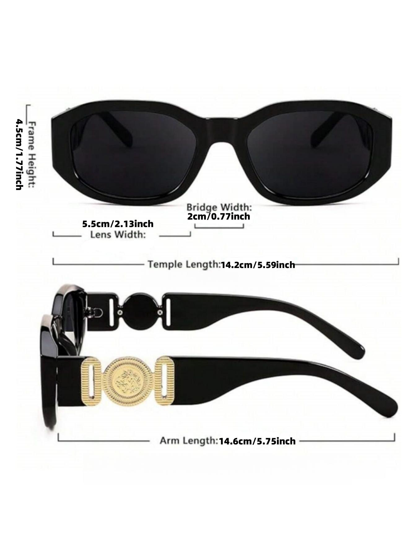 Unisex Vintage Fashion Narrow Frame Sunglasses, Y2K Style Summer Beach Shades, Retro 90s Glasses, Ideal Gift