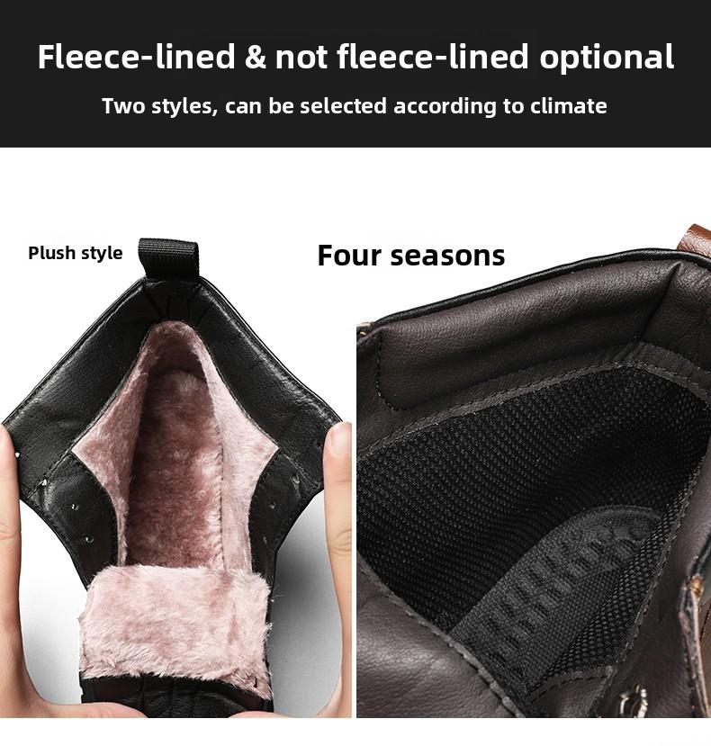 Men's Brown Classic Work Boots - Leather Upper with Belt Buckle Brown Lace-Up Ankle-High Design Non-Slip Rubber Sole for Hiking & Daily Casual Steel Toe Footwear Boy Memory Foam-Like Comfort Cushioning Adjustable Straps for Comfort Fit Durable Waterproof Men's Brown Classic Work Boots - Leather Upper with Belt Buckle Brown Lace-Up Ankle-High Design Non-Slip Rubber Sole for Hiking & Daily Casual Steel Toe Footwear Boy Memory Foam-Like Comfort Cushioning Adjustable Straps for Comfort Fit Durable Waterproof