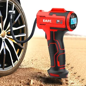 EAFC Portable Wireless Tire Inflator, Tyre Inflator, Cordless Tire Pump, Tire Air Pump, Rechargeable Car Tire Inflator with Digital Display & LED Light, Tire Inflation Tool for Car and Motorcycle, Cordless Vehicle Tire Inflator #GLOBAL PICKS