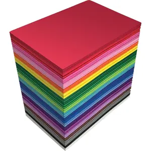 Sheets, 100 Pack EVA Craft , 5.5 x 8.5 Inch, 2mm Thick, 20  Colors, Durable  Sheets for Arts Crafts DIY Projects School Supplies
