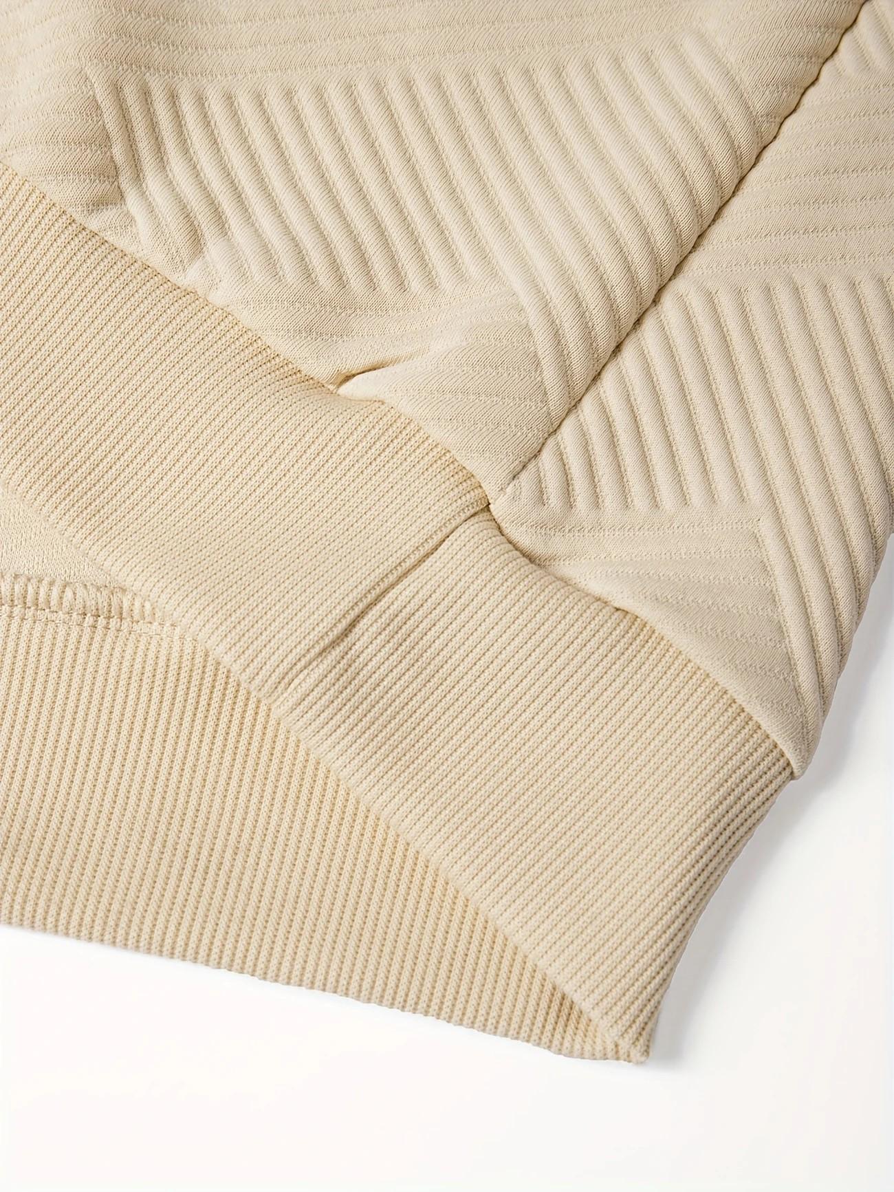 Men's casual fashion suit knitted jacquard sweatshirt and pants two-piece set