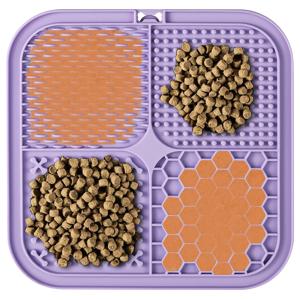 Licking Mat for Dogs & Cats 1 Pack with Suction Cups, Dog Lick Mat for Anxiety Relief, Dog Toys to Keep Them Busy, Peanut Butter Licking Pad for Boredom Reducer, Perfect for Bathing Grooming