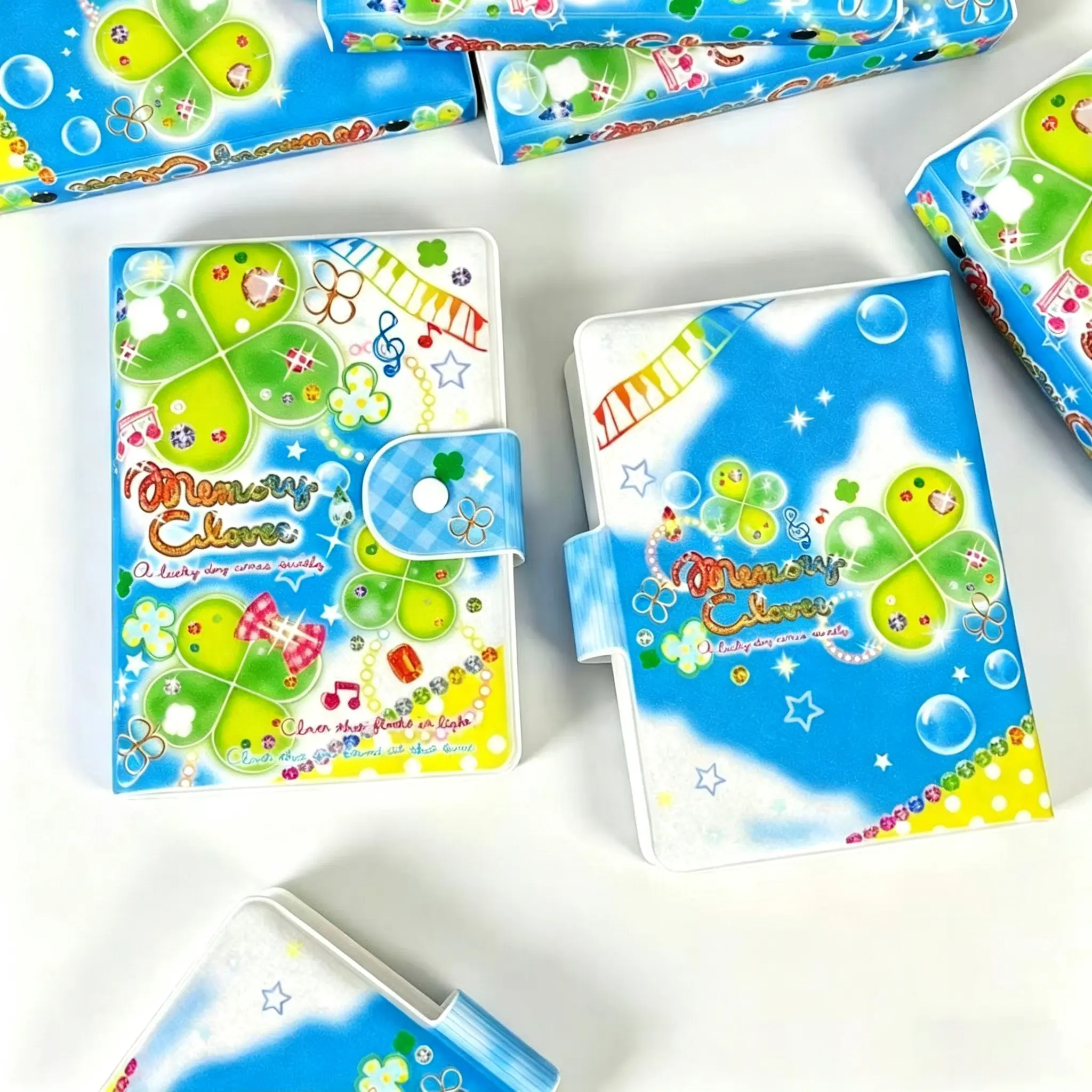 1PC New Vintage Four-Leaf Clover A7 Detachable DIY Korean Style Notebook, Simple Storage Retro Wind Fill Blank Journal, High-Quality Stationery Gift for Friends
