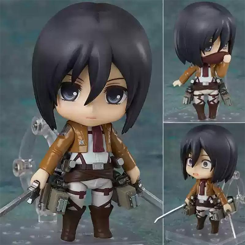 Attack on Titan Animation Comic Peripheral Toy Eren Mikasa Levi Hange Reiner Anime Action Movable Model Figures Collection NTR