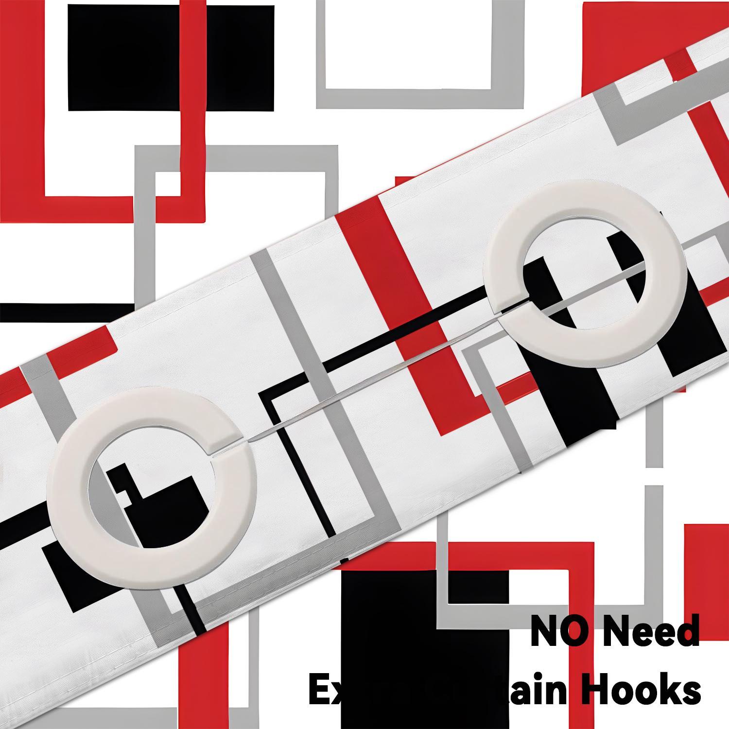 Geometric Pattern Shower Curtain, 1 Count Modern Simple Bathroom Curtain, Waterproof Shower Curtain for Home Bathroom Hotel Dormitory Decor, Bathroom Decoration Accessories