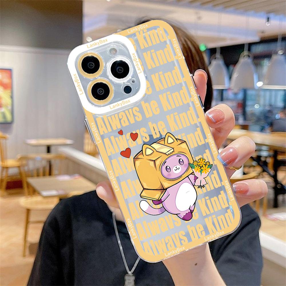 Cute Cartoon LankyBox Phone Case For iPhone 17 16 15 14 13 12 11 Pro Max Plus Transparent Cover Cute Cartoon LankyBox Phone Case For iPhone 17 16 15 14 13 12 11 Pro Max Plus Transparent Cover