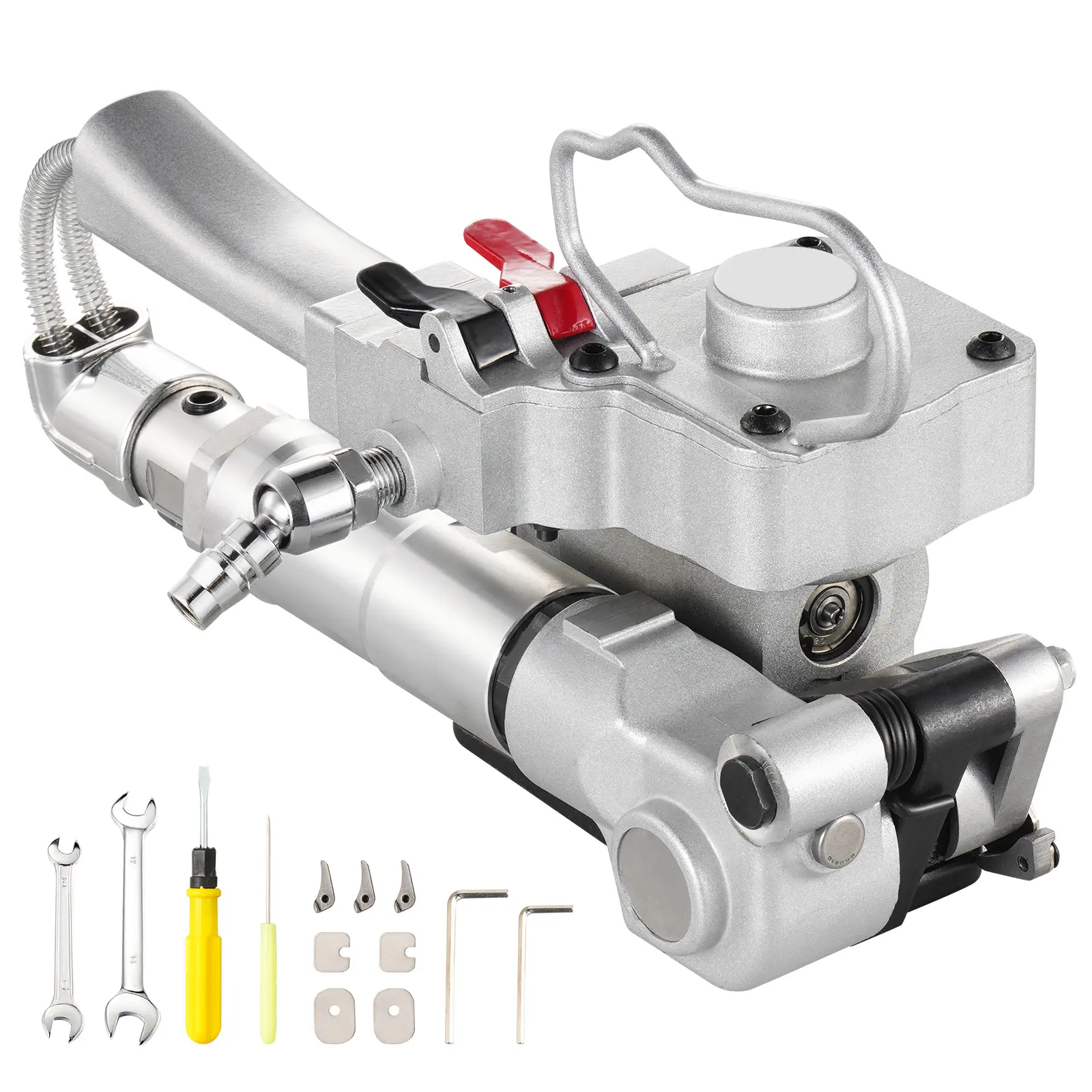 Pneumatic Strapping Tool, for 3/4"-1" Width PET Plastic Belt, Packaging Strapping Machine, Handheld Baler, Automatic Packaging Machine with 4000N Max Tension, Portable Banding Strapping Kit