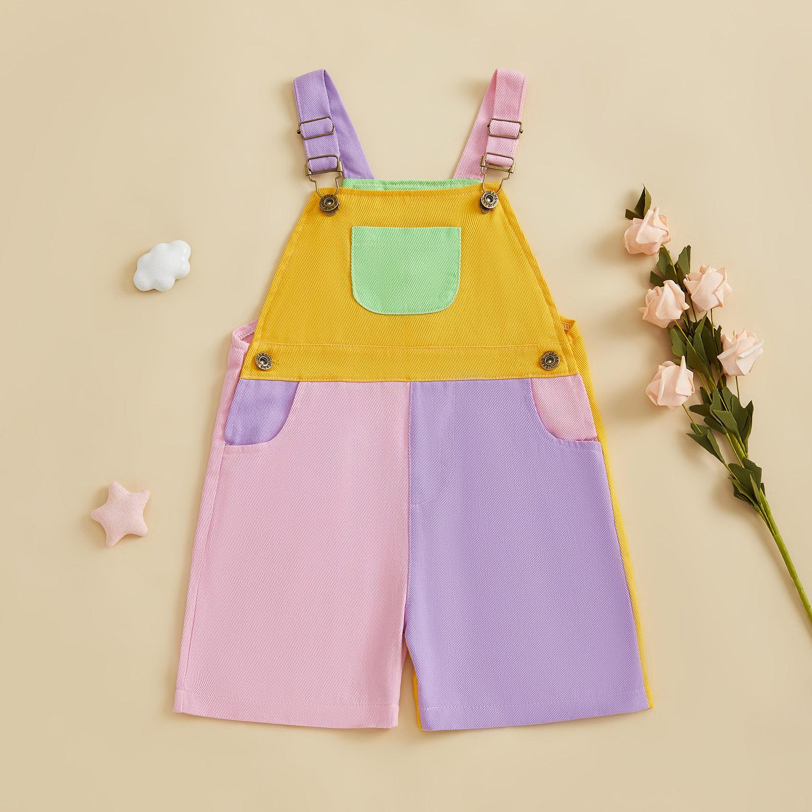 Imcute 90's Style Toddler Overalls Shorts Babby Boy Girl Suspender Romper Contrast Color Sleeveless Jumpsuit with Adjustble Shoulder Strap Shorts 6M-4Y Imcute 90's Style Toddler Overalls Shorts Babby Boy Girl Suspender Romper Contrast Color Sleeveless Jumpsuit with Adjustble Shoulder Strap Shorts 6M-4Y