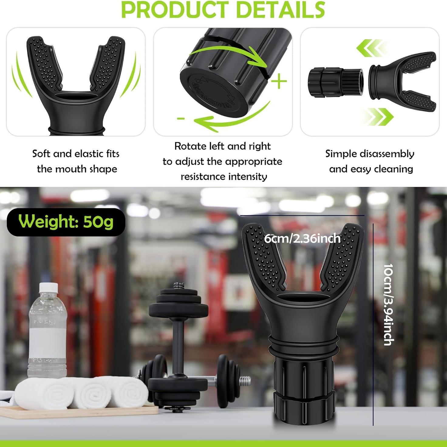 Adjustable Lung Capacity Training Tool, Waterproof Breathing Fitness Equipment, Swimming, Running, Workout Equipment, Home Training Equipment and Sports Training Equipment