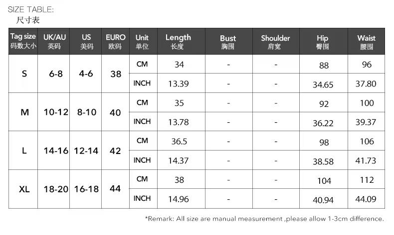 Elastic Waist Shorts Skirt