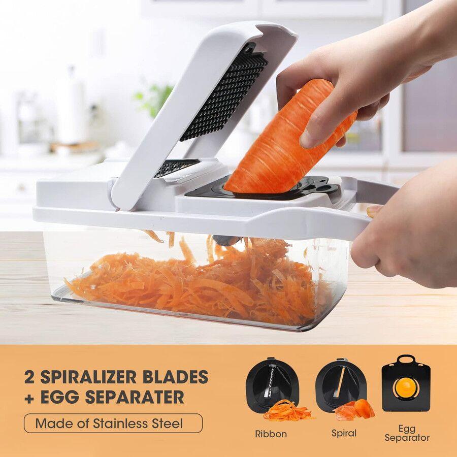 22-in-1 Vegetable Chopper Set, Multifunctional Vegetable Cutter with Container, Potato Cutter, Kitchen Fruit Vegetable Slicer and Food Chopper, Practical Kitchen Utensil & Gadget, Kitchenware 22-in-1 Vegetable Chopper Set, Multifunctional Vegetable Cutter with Container, Potato Cutter, Kitchen Fruit Vegetable Slicer and Food Chopper, Practical Kitchen Utensil & Gadget, Kitchenware