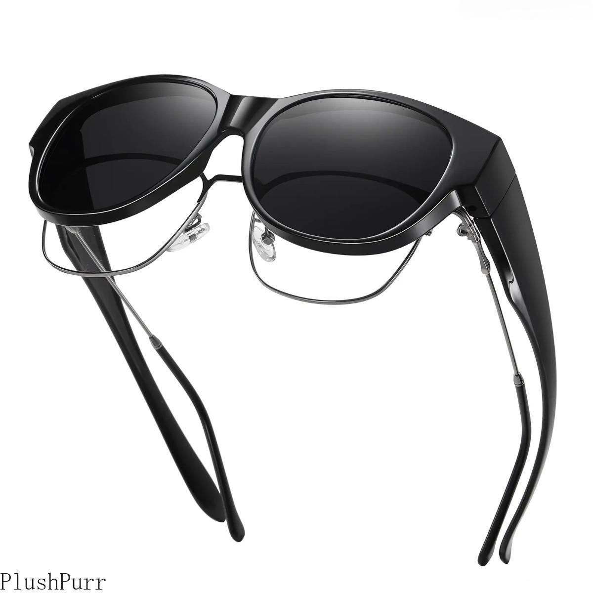 Polarized Fit Over Sunglasses for Men Women, Large Frame UV400 Protection Sun Glasses to Wear Over Prescription Glasses