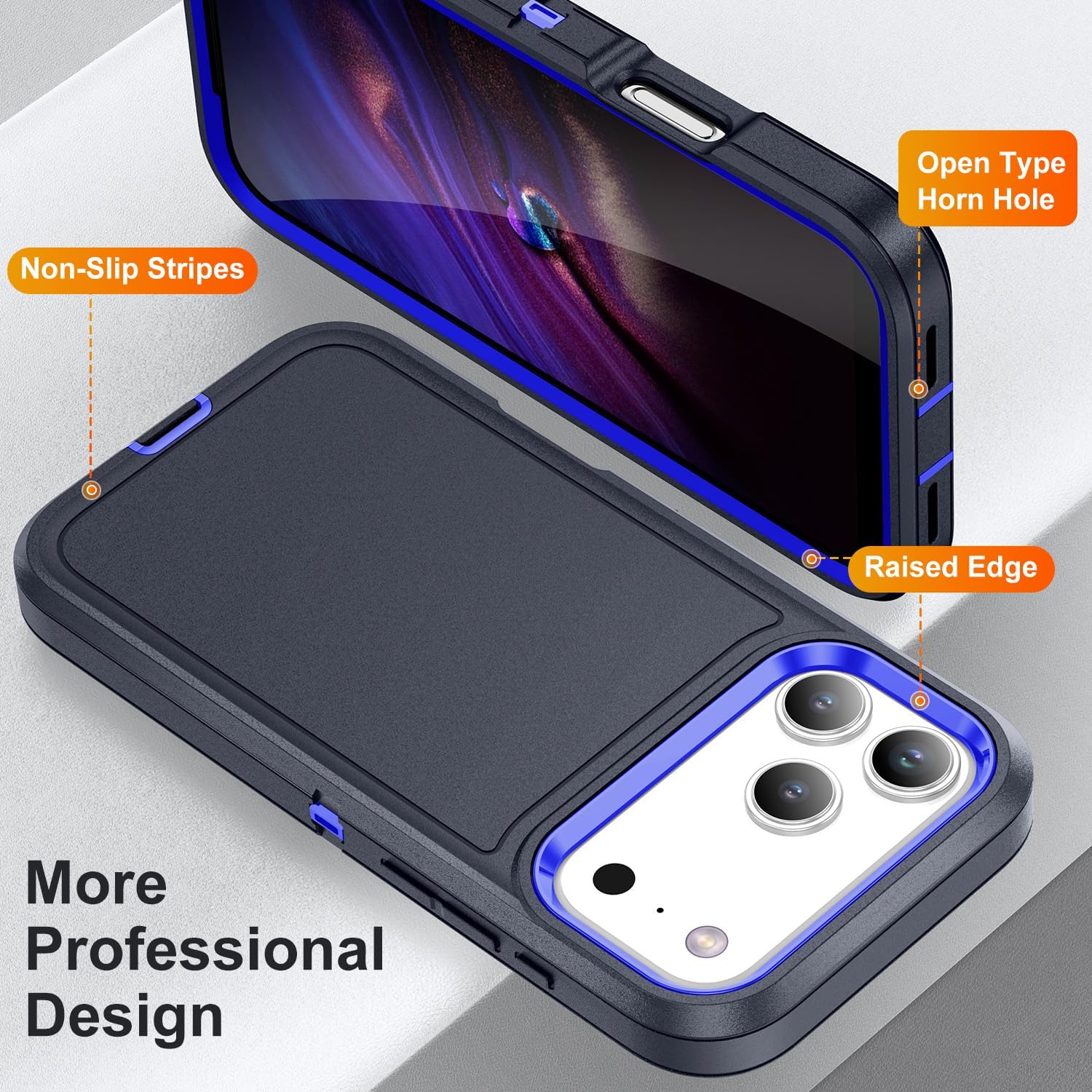 iPhone 17 Pro Max Case by Darlingcase, Rugged Heavy Duty Shockproof Case, Matte Armor Case with Drop Protection for iPhone 17 Pro Max, 17 Pro, 17 Plus, 16 15 14 13 12 11