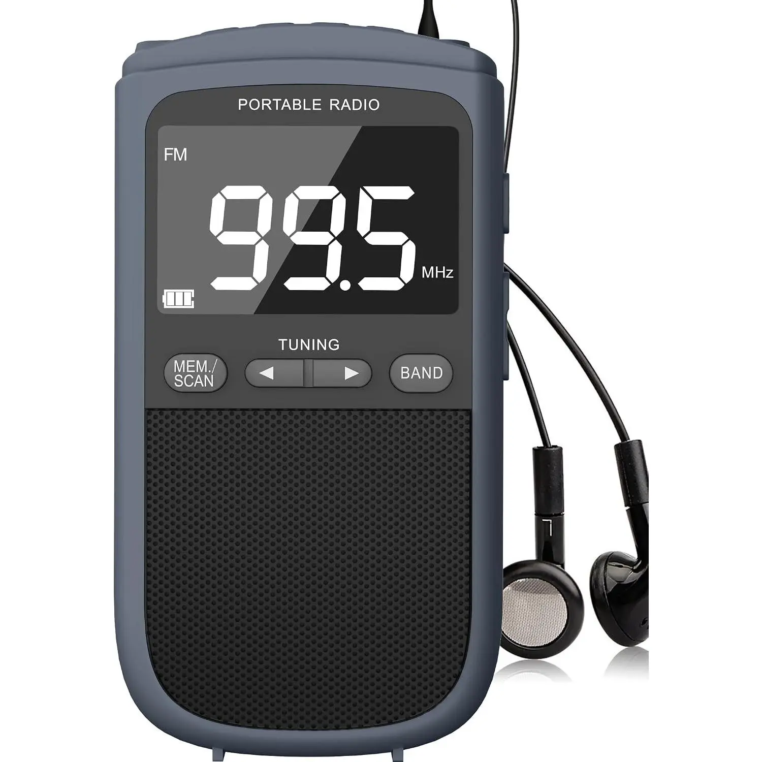 AM FM Walkman Radio 900mAh Rechargeable