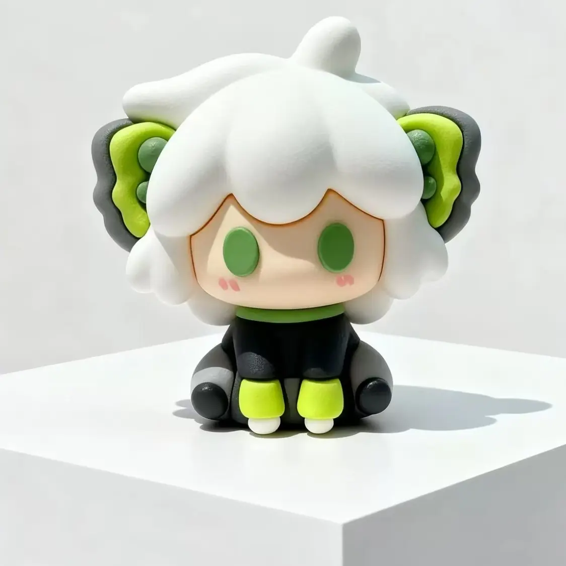 Cute Hair Animal Ear Figure Ornament, Q Version Design, Silicone Texture, No Sharp Edges, Desktop Decoration, Anime Lover Gift