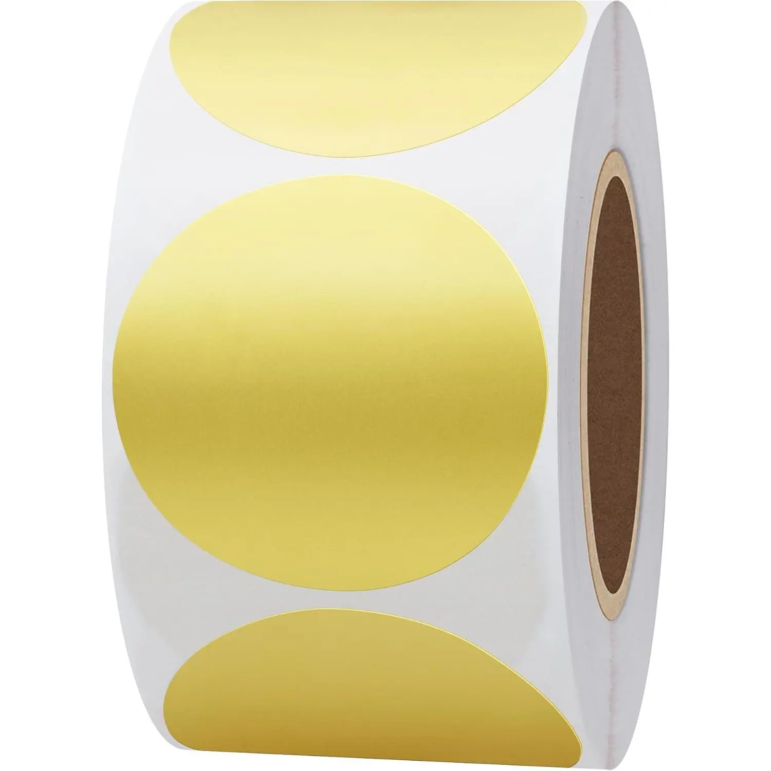 1.5 Inch Blank Color Coding Labels Inventory Management  Organization Target Pasters for  500 Adhesive Stickers Per Roll ( Foil)