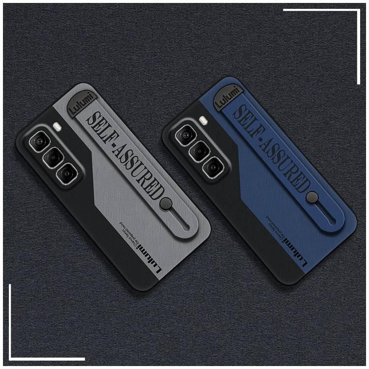 Dirt-resistant Back Cover Phone Case For infinix Hot50 Pro/X6881 Shockproof commerce Plain color masculine Anti-dust geometry Fashion Design simple Phone Holder Waterproof Durable