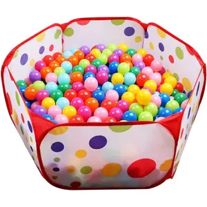Kids Ball Pit Large Pop Up Toddler Ball Pits Tent for Toddlers Girls Boys for Indoor Outdoor Baby Playpen w/Zipper Storage Bag, Balls Not Included (ARed)