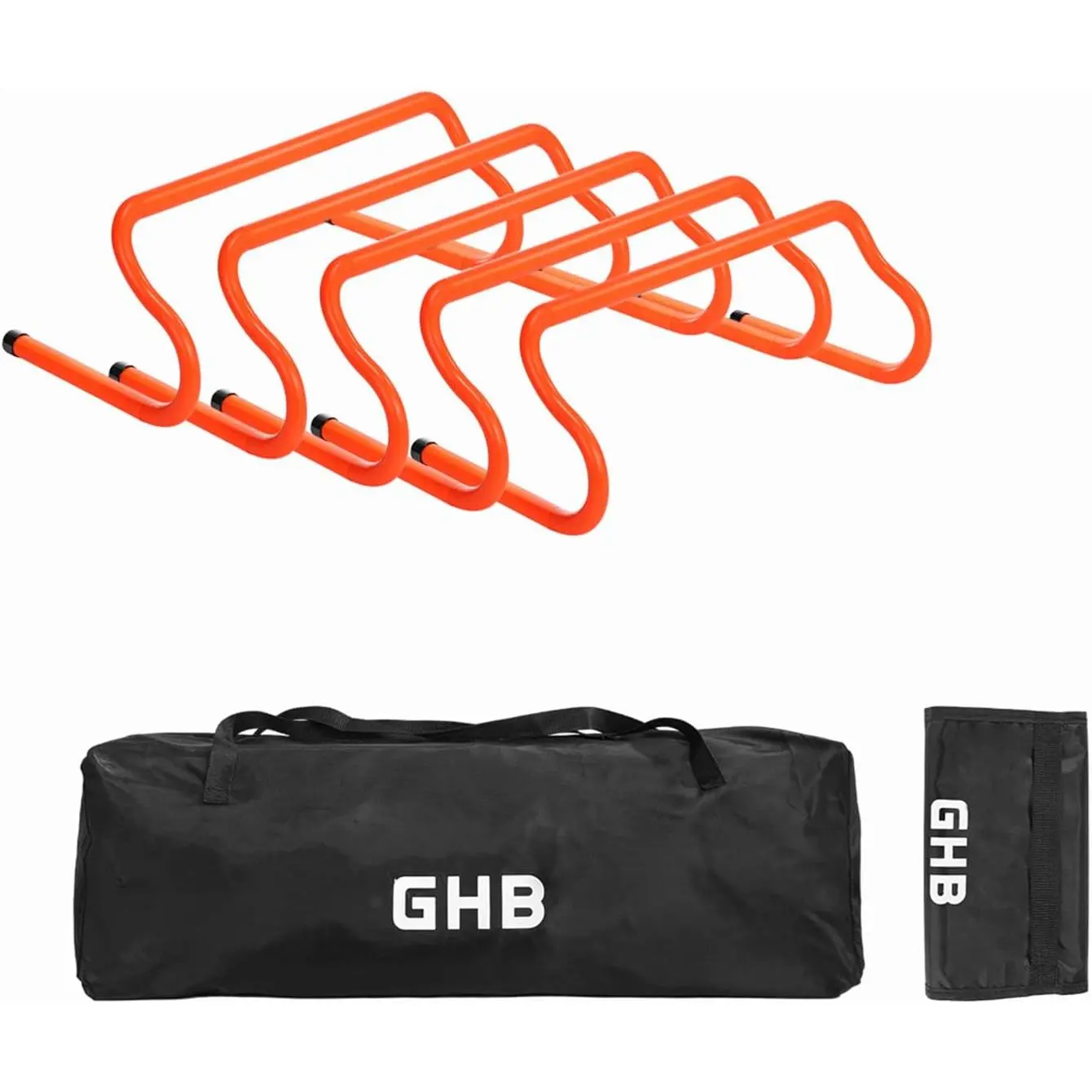 GHB Agility Hurdles 8" Speed Agility Training Hurdles |   Detachable Sturdy Hurdles Training Equipment Set with Carry Bag for Kids,Athletes,Soccer,Basketball