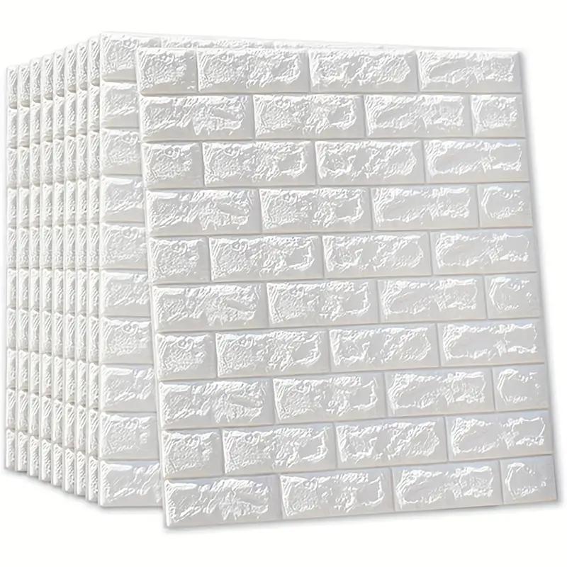 Marble Pattern Self-adhesive Shower Wall Panel, Waterproof Peelable & Stick-on Shower Wall Panel, Suitable for Bathrooms and Kitchens