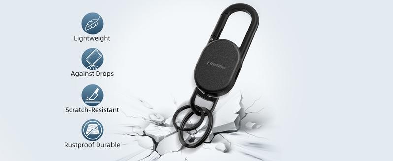 Keychain, Key Finder Built-in Anti-Loss Tracker, Heavy Duty Key Holder, Premium Stainless Steel Keychain Carabiner For Car Keys with GPS Global Locator Tracking Waterproof (Rose Gold) Keychain, Key Finder Built-in Anti-Loss Tracker, Heavy Duty Key Holder, Premium Stainless Steel Keychain Carabiner For Car Keys with GPS Global Locator Tracking Waterproof (Rose Gold)