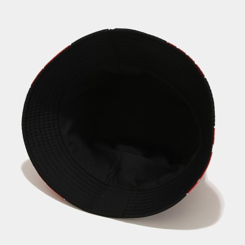 Japanese Anime Cartoon Red Cloud mbroidery Bucket Hat Cotton Akatsuki Fisherman Hat Outdoors Sunscreen for Women Men Summer Hat