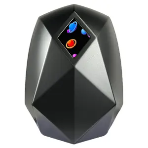 LED Knight Backpack Star Knight Titanium Gray Style, Smart Bluetooth Programmable Screen, Extra Large Hard Shell Fits Helmet & 17.3" Laptop, Cool Motorcycle Riding Gear for Men Biker (Power Bank Not Included)