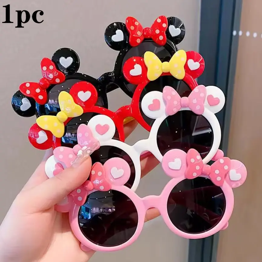 Adorable Dot Bow Girly Kids UV Sunglasses, Flexible Wearable Eyeglasses, Infant Travel Accessory, Holiday Gift for Little Girls