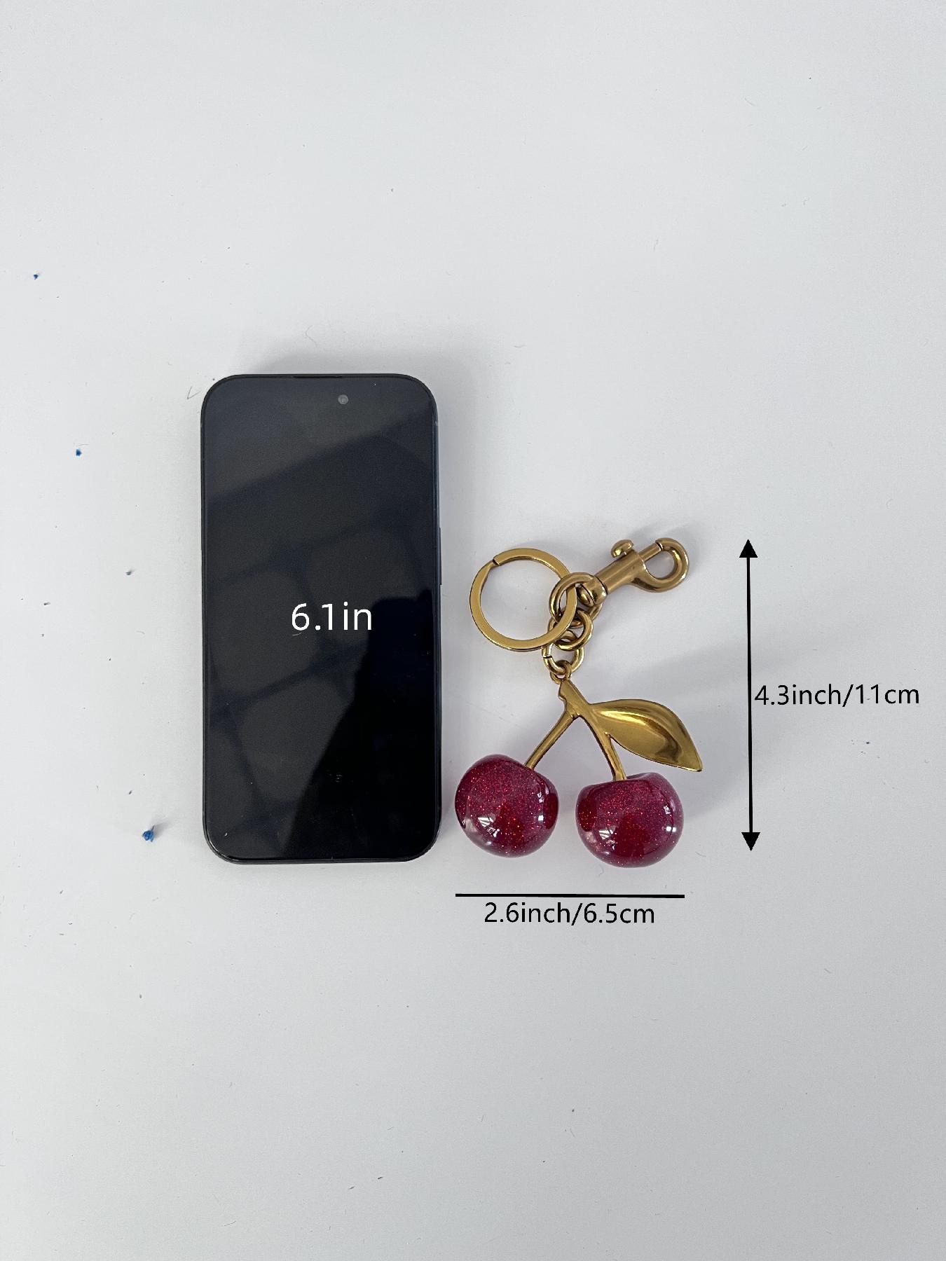 Cherry Design Bag Charm, Cute Bag Decoration, Bag Charm for Women & Girls, Fashion Bag Accessories for Daily Use