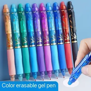 10/12/20pcs Erasable Gel Pens Set, 0.5mm Fine Tip, Comfort Grip, Smooth Writing, Retractable with Eraser, Ideal for School Office Gifts