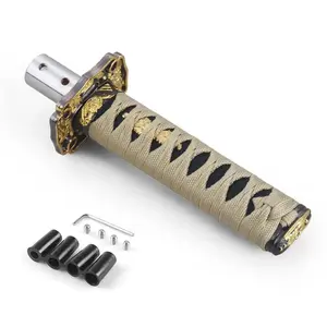 Universal 150MM/200MM/260MM JDM Katana Samurai Sword Shift Knob Shifter With Adapters Gear Shift knob