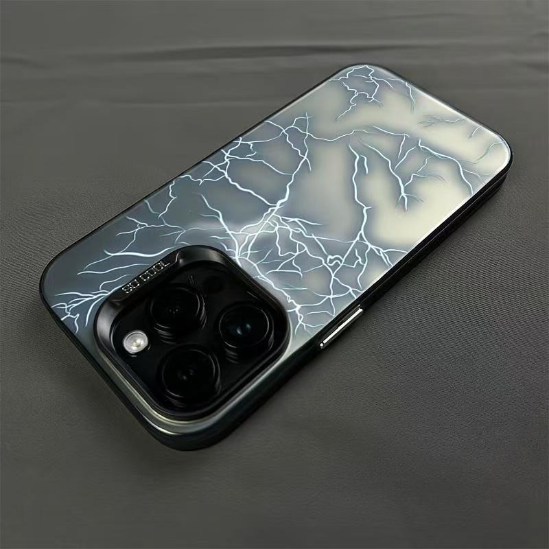The Lightning Pattern Design Is Suitable for Iphone 16, 16 Plus, 16 Pro, 16 Pro Max, Iphone 15, 15 Plus, 15 Pro, 15 Pro Max, 14, 14 Plus, 14 Pro, 14 Pro Max, 13, 13 Pro, 13 Pro Max, 12, 12 Pro, 12 Pro Max, 11, 11 Pro Max, 7, 8, X, And XS Specific Phone Ca