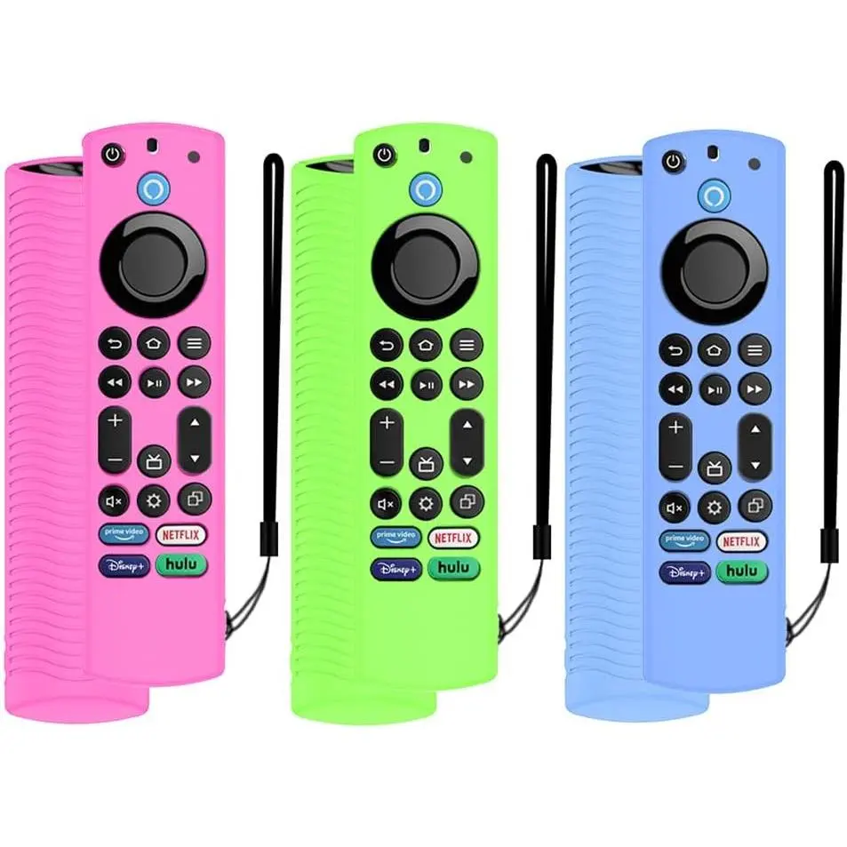 Voice Remote Cover for Insignia Fire TV Users, Fits Omni/TV4 Series, Features Blue Glow & Other Glow Colors