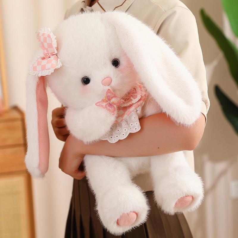 Cute Rabbit Design Plush Toy, 1 Count Soft Stuffed Rabbit Plushie, Cartoon Rabbit Plush Doll, Stuffed Animals, Plush Toy for Home & Office Decor